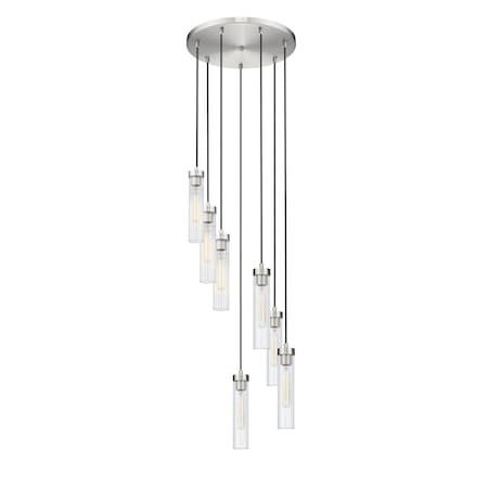 Z-Lite Beau Chandelier, 7-Light, 18 In.W x 12.75 In.H, Brushed